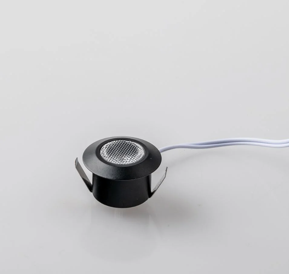 Mini faretto incasso rotondo in alluminio bianco o nero 1.2W 100LM 24V - immagine 3