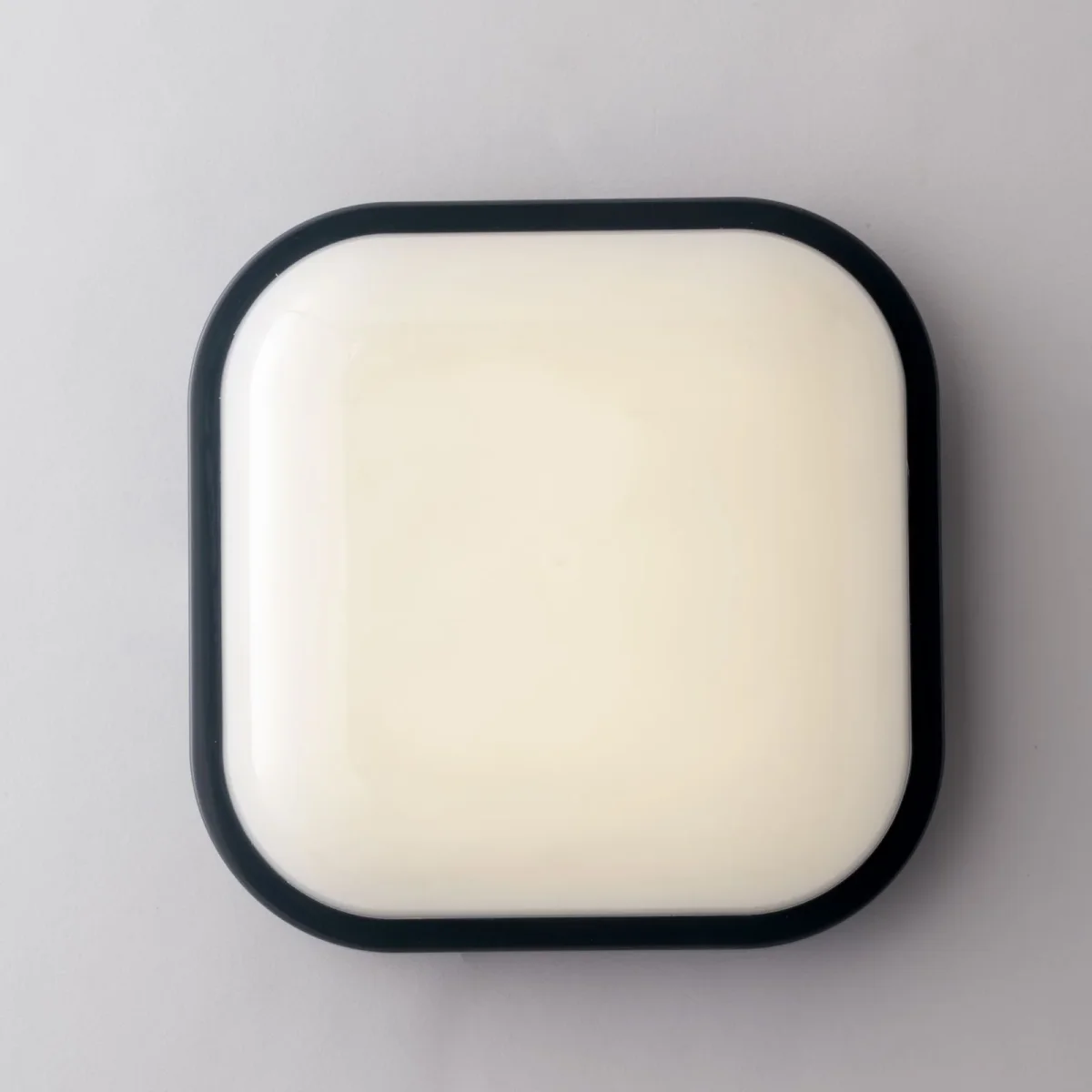 Plafoniera LED da Esterno Quadrata 4000K IP65 S/L | Policarbonato Bianco-Antracite | EVER Q - immagine 3